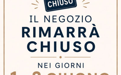 Chiuso 1 e 2 giugno