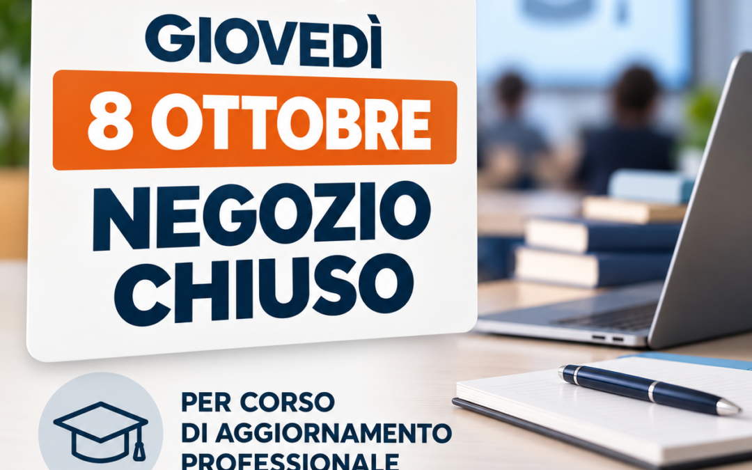 Chiusura per corso di aggiornamento
